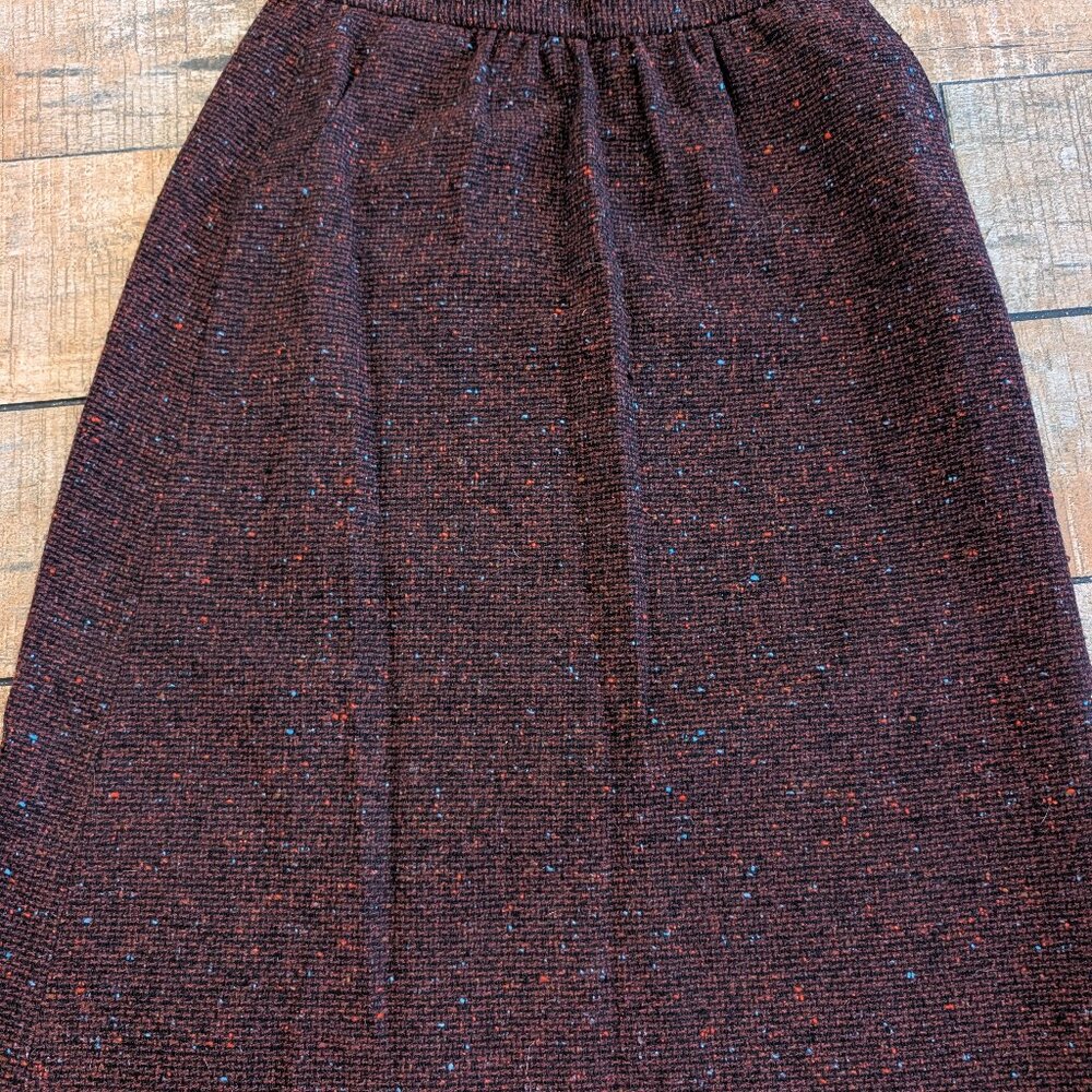 Burgundy skirt